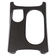 Embellecedor de fibra de carbono para el portavasos de los controles interiores, compatible con Mercedes