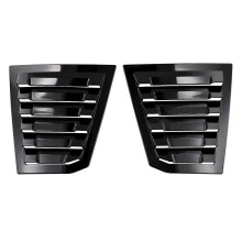 Car Bright Black Rear Shutter Cover Vent Trim Cover for 2016 2017 2018 2019