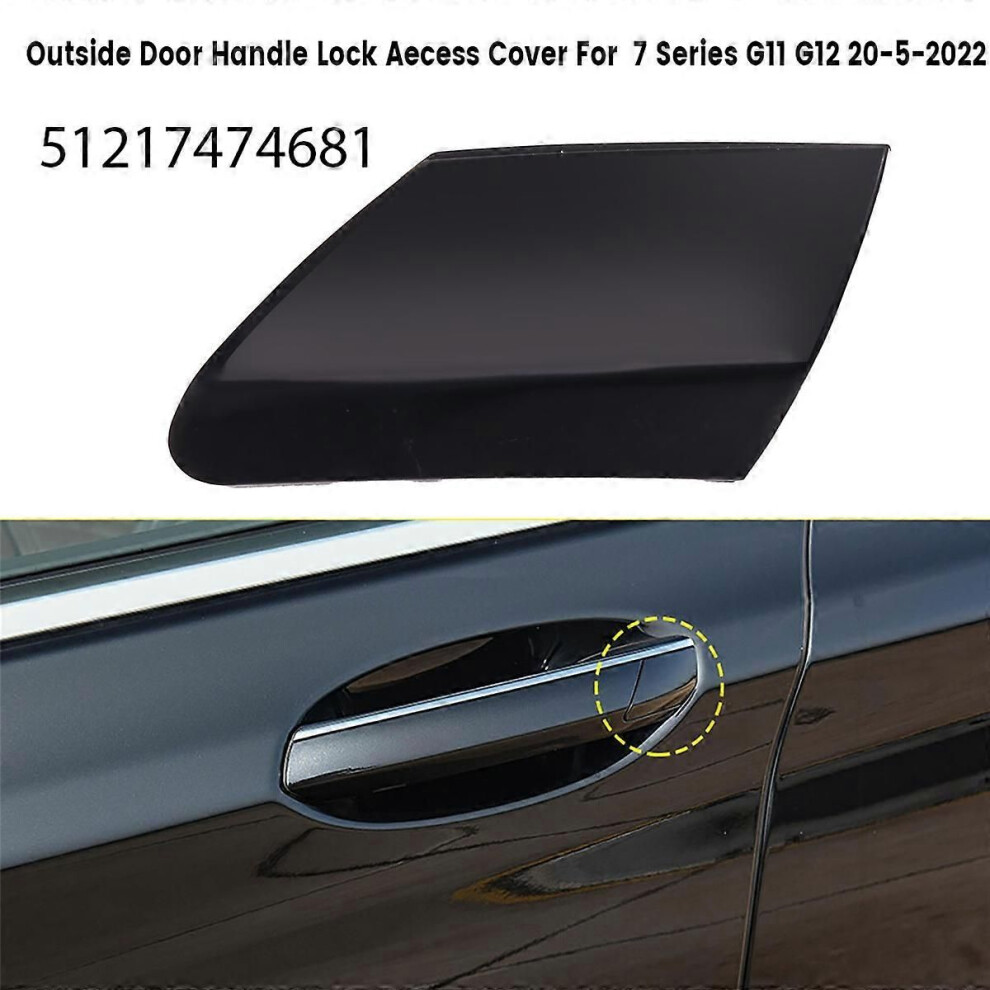 51217474681 Outside Door Handle Lock Access Cover Exterior Door Handle Key Cover For 7 Series G11 G1 9319739863192
