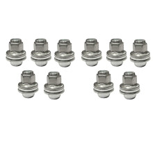 10 pezzi Bulloni per ruote con dado prigioniero C2C35294010 compatibili con S-Type X-Type XJ XJR XF