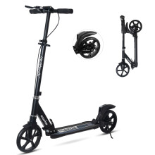 Nattork Scooter for Adults and Teens- Adjustable Height Folding Kick Scooter Large Sturdy Wheels for a Smooth Ride, Lightweight, Commuter Adult Scoote