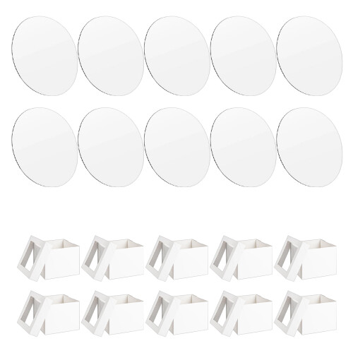 Pack of 10 Sturdy Cakes Boxes Feature See Through Lid-10IN