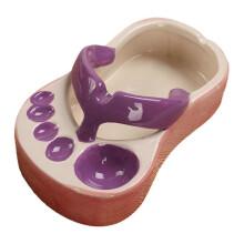 Novel French Fries Plate Funny Slipper Shaped Ceramic Food Boats French Fry Cup Holder for Restaurant Home
