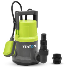 VEATON 400W Electric Submersible Water Pump for Clean Water, Max Flow 11000L/H Compact Utility Pump, Drain Water from Garden Pond Swimming Pool Hot Tu