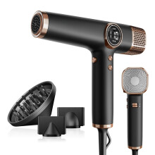 Faszin Hair Dryer, Lightweight Hairdryer with 110,000 RPM High Speed Motor for Fast Drying, 200 Million Ionic Hairdryers for Women & Men, Low Noise Ha