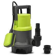 VEATON 400W 13000L/H Electric Submersible Dirty Water Pump, Compact Utility Pump with Float Switch and Hose Connector, Drain Water from Basement Gard