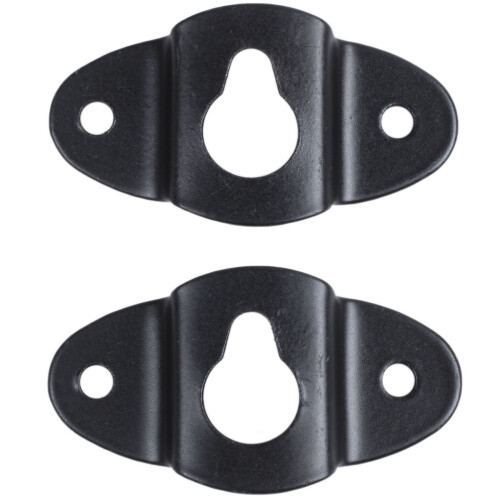 20PCS Audio Speaker Wall Mounted Iron Hanger Plate Black 4.8cm Long 2