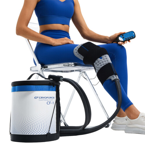 CF-1 Cold Therapy Machine for Knee Replacement, Ice Therapy System for Knee & Shoulder, Quite Cold Water System with Programmable Timer - ACL, TKR Aft