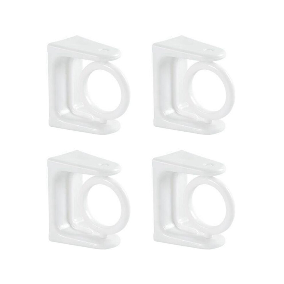 4X 360 Rotatable Retractable Pole Fixator For Non-Drilling Strong Adhesive Hooks Towel Rod Shower Curtain Rod Bracket 6032664113547