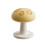 Bathroom Toilet Flush Button Mushroom Shape Easy Setup-Yellow S 1
