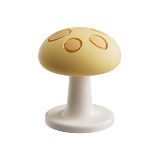Bathroom Toilet Flush Button Mushroom Shape Easy Setup-Yellow S