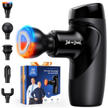 Bob and Brad M7 Plus Mini Massage Gun with Heat Therapy, Portable Deep Tissue Massager Gun with 9 mm Amplitude, Quiet Compact Massage Device for Pain
