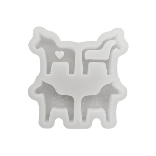 Flexible Silicone Dalahorse Mould For Craft Creation Four