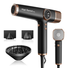 Faszin High Speed Hair Dryer, Lightweight Hairoryer with 110,000 RPM Motor, Fast Drying lonic Hair Dryer for Women & Men, Low Noise, 3 Magnetic Nozzle