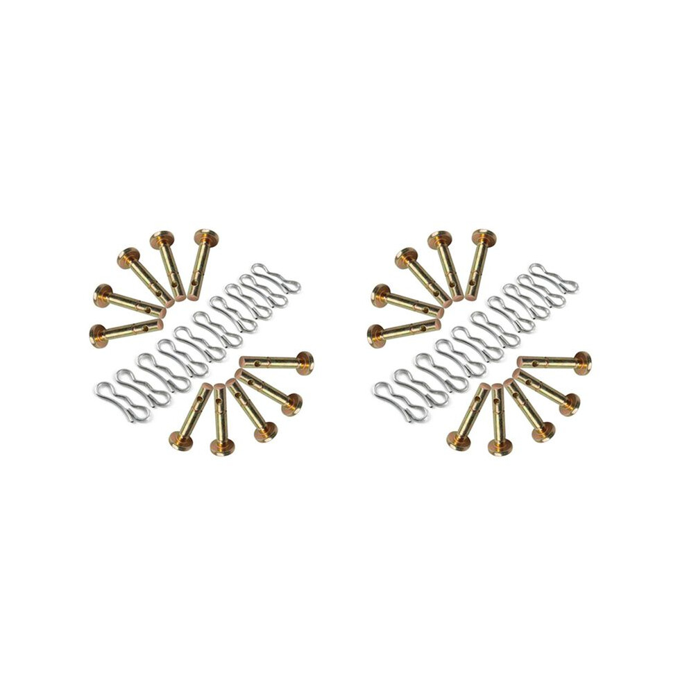 20 Pcs Shear Pins + 20 Pcs Cotters Pins For Snowblower- 738-04124 And 714-04040 Replacement For Mtd Snow Throwers 6031068270900
