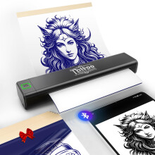 vretti Tattoo Printer,P84 Tattoo Stencil Printer, Portable Thermal Printers,Compatible with iOS/Android, for Professional Artists, Beginners & Studios