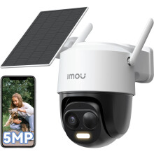 Imou 3K Solar Security Camera Outdoor Wireless, 360 Battery Outdoor Camera, Wi-Fi CCTV Camera Solar, AI Human Car Detection, 20M Color Night Vision,