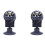 2X New Car Vehicle Floating  Magnetic Navigation Compass Black 1