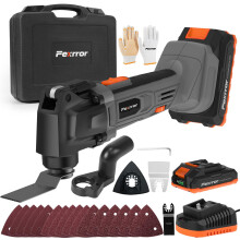 Fexrror Cordless Oscillating Multi Tools, 20V Oscillating Tools with 2000mAh Battery, 6 Variable Speeds, 8000-19000 RPM, Blade Quick-Change, 3.2 Osci