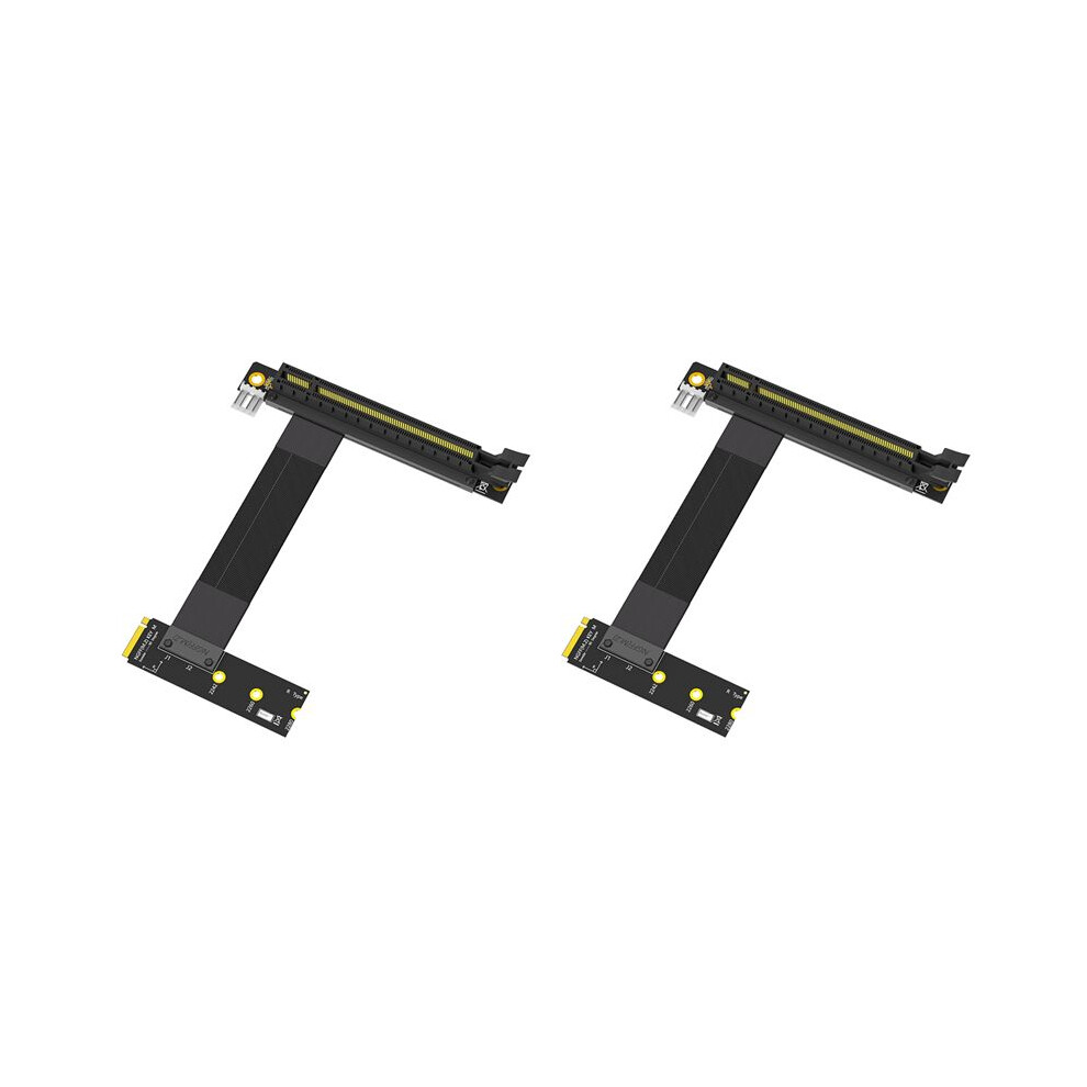 2X M.2 Ngff Key M To Pci-E 16X Card Riser Adapter Card,Nvme To Pci-Express 16X Extension Cable(Right Direction) 6032079688555