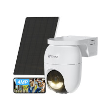EZVIZ 2K+ Battery Security Camera Outdoor Wireless With Solar Panel, AOV Tech, No Monthly Fee, 512GB, 2.4GHz Wi-Fi 6, AI Human/Vehicle Detection, 360