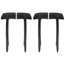 4 Piezas de Moldura de Rejilla Inferior del Parachoques Delantero Negro para  F15 X5 2014-2018 51117325395 51117325396 Accesorios para Automóvil