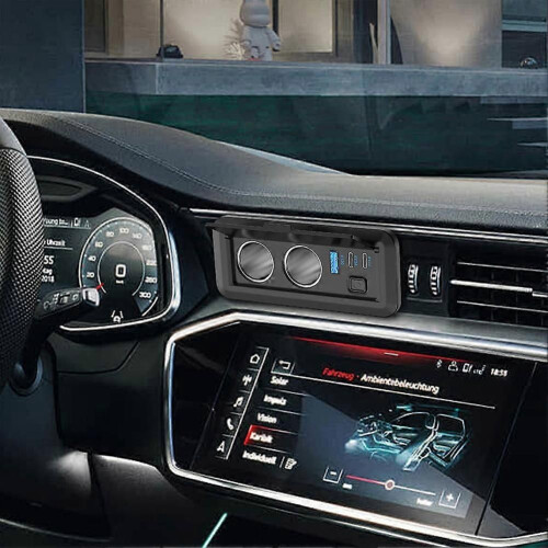 Διπλή υποδοχή αναπτήρα 78W 12V Πρίζα USB Διπλή θύρα φορτιστή 1