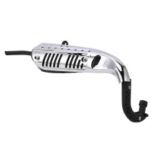 Motorcycle Exhaust Muffler with Heat Shield Steel Alloy for Mini Dirt Bike Z50 49-107cc
