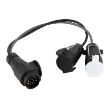 Cable adaptador de conversión de conector de remolque N&S de 13 a 7 pines para enchufe de caravana