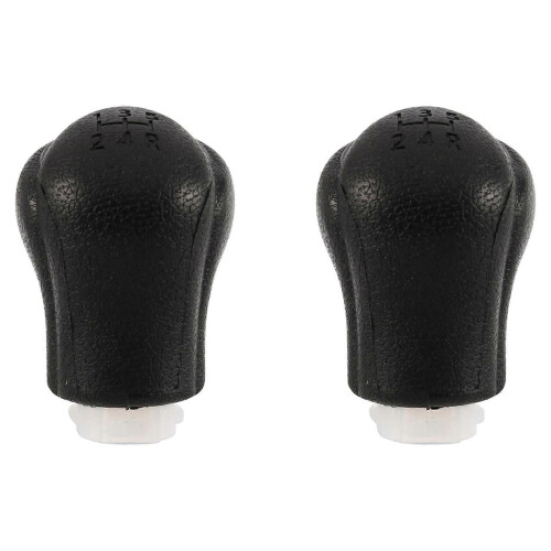 2X Χειροκίνητο δερμάτινο μοχλό αλλαγής ταχυτήτων αυτοκινήτου για 5 ταχύτητες