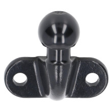 Boule d'attelage forgée noire de 50 mm en acier robuste pour camping-cars, τροχόσπιτα