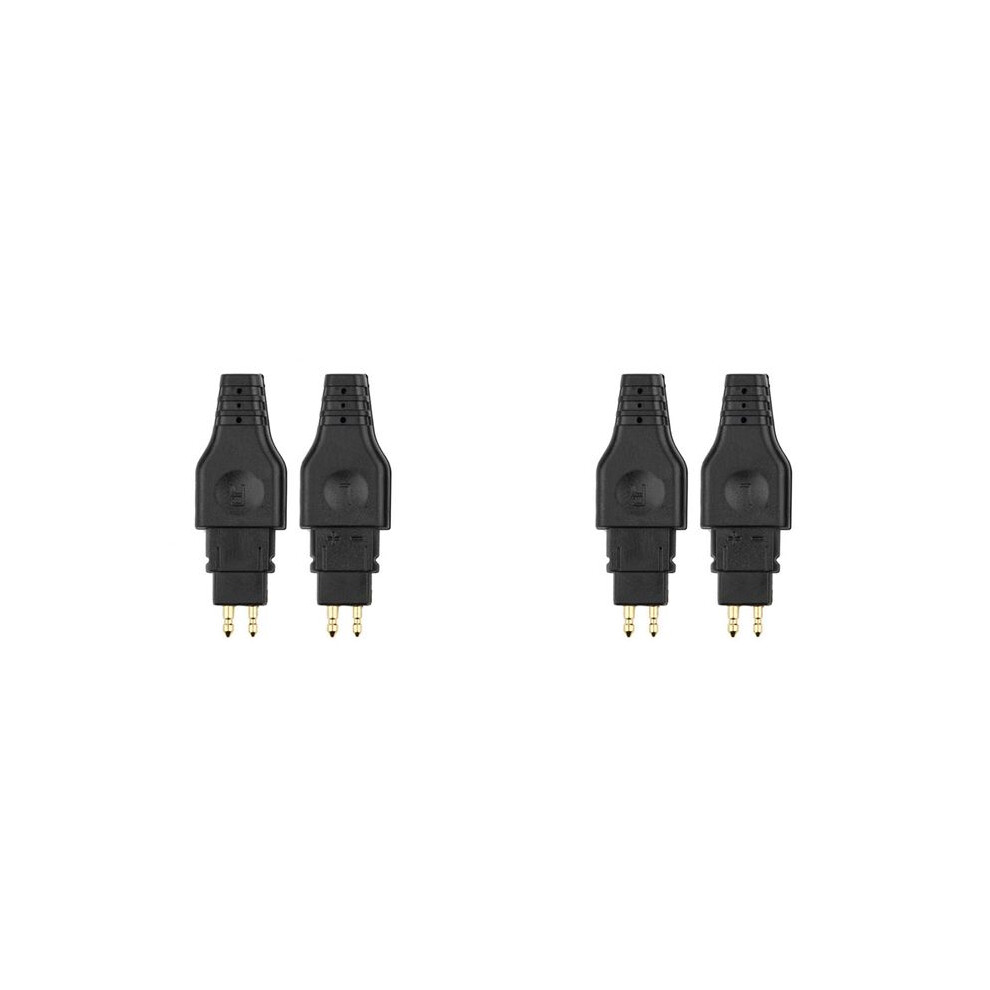 4 Pcs Earphone Cable Pin Audio Headphone Jack Plug Connector For Hd650 Hd600 Hd580 Hd25 Black 4713136194524