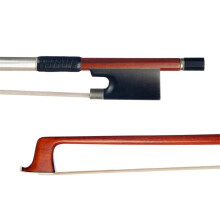 Full Size 4/4 Violin Bow for Adults Ebony Mounted Frog with White Horsehair Balanced Performance