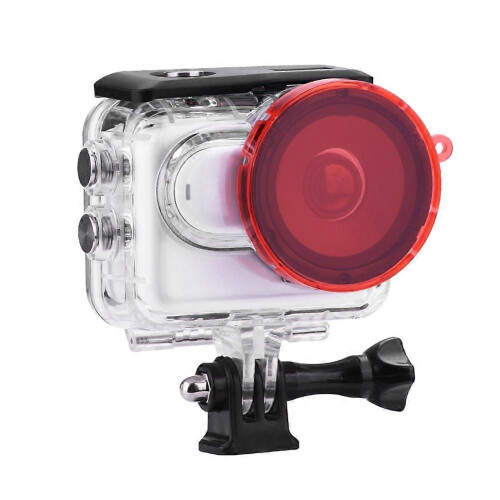 For Go3 / Go3S Waterproof Case Diving Underwater Housing Protector Cover Camera Case Shell Filter Red 1