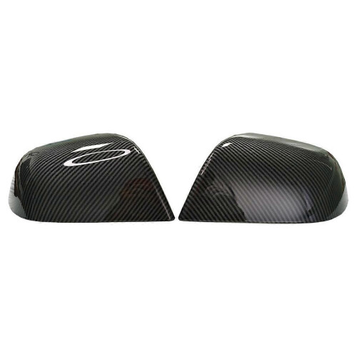 Car Rear Mirror Cover Cap Carbon Fiber Pattern for Y 1