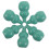 6Pièces Mini Brosse Silicone Verte Exfoliante Couvercle 10