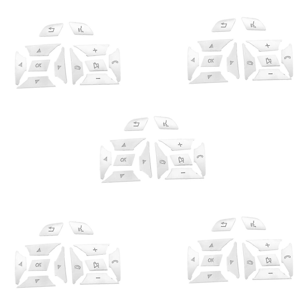 60X Steering Wheel Button Switch Trim Cover Sticker For W176 W246 W212 W204 9319739915334