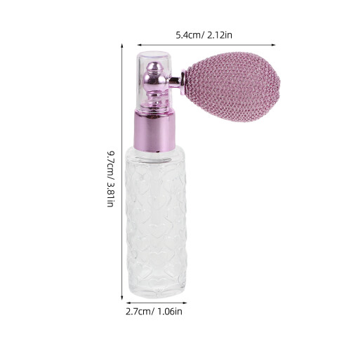 2Pièces Bouteille Spray Poudre Verre Portable Déodorant 1