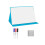 Draagbaar klein wit bord, herbruikbaar whiteboard blauw 2