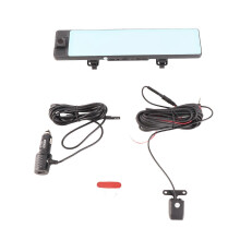 Car Recorder 3 Camera Lens 2K HD Voice Activated Rearview Mirror Reversing Car Driving Recorder for Taxi