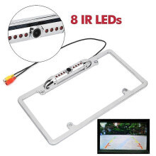 American License Plate Rear View Camera Wide Angle Infrared Night Vison Reverse Assist Electrophoresis Black