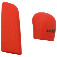 Car Universal Handbrake Grips Collars Silicone Gear Head Cover Red
