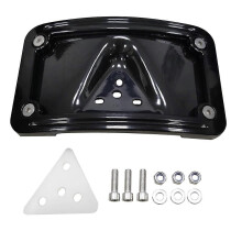Curved Laydown License Plate Bracket for Fat Bob Super Glide