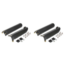 4 pares de protectores de amortiguadores delanteros compatibles para motocicleta, protectores de plástico