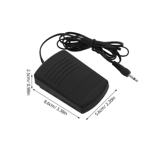 4Pcs Compact Black Metal Sewing Machine Foot Pedal Control with Cord 1