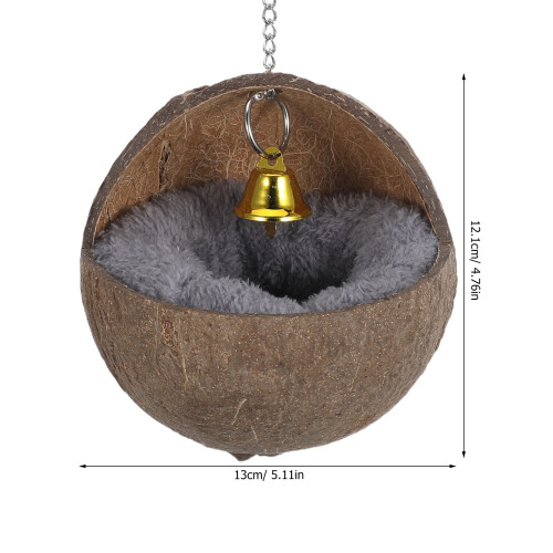 Hanging Coconut Bird Color Bird Cage Accessory Bed 1