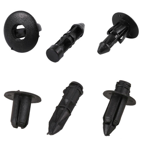 50 τεμάχια πλαστικά πριτσίνια αυτοκινήτου 6mm x 12mm με κλιπ