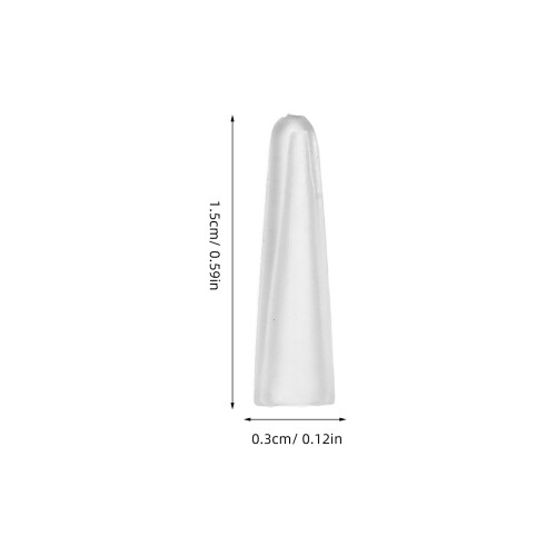100Pcs Clear Plastic Tweezer Tip Covers for Eyelash and Needle Tools 1