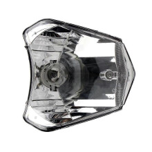 For EXC XC SX XCW EXCF SXW SXF 2015-2021 Motorcycle Halogen Headlight Dirt Bike Headlamp Parts, Black & Silver