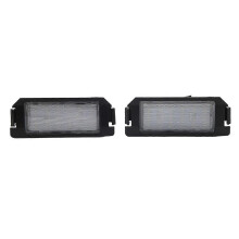 Autokentekenplaatverlichting met 18 led's, wit en compatibel met 2D Soul.